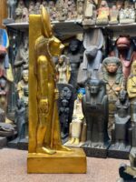 Large Red Granite Sekhmet Statue