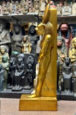 Large Red Granite Sekhmet Statue