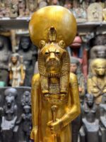 Large Red Granite Sekhmet Statue