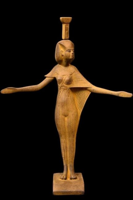 Nephthys Statue: Vintage Egyptian Goddess Replica