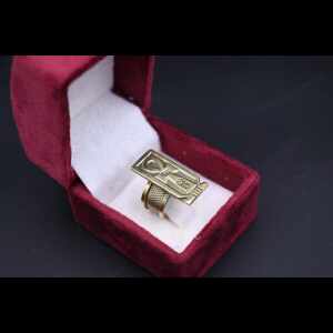 Oxidized Copper Ankh Ring: Ancient Egyptian Key of Life Symbol