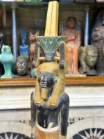 Pretty statue of Nefertem-God of healing-beauty-perfumes during the ancient Egypt-antiques-deities-Egyptian mythology-sculpture.