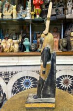 Pretty statue of Nefertem-God of healing-beauty-perfumes during the ancient Egypt-antiques-deities-Egyptian mythology-sculpture.