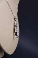 Pure Silver Sobek Amulet