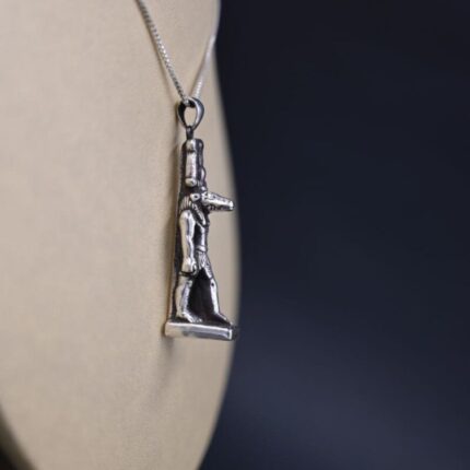Pure Silver Sobek Amulet