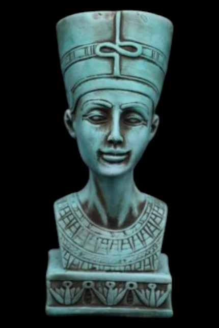 Queen Nefertiti Head Statue: Egyptian Decor Replica