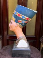 Queen Nefertiti Statue, Egyptian Queen Replica, Vintage Antique