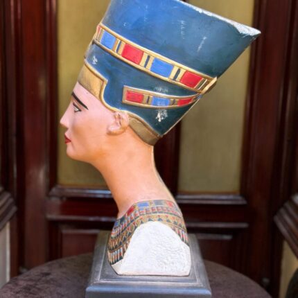 Queen Nefertiti Statue, Egyptian Queen Replica, Vintage Antique