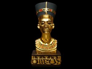 Queen Nefertiti Statue: Gold Leaf Egyptian Replica, Home Decor - صورة إضافية 7