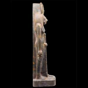40 cm Black Granite Sekhmet Statue
