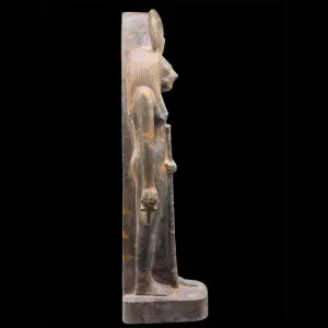 40 cm Black Granite Sekhmet Statue