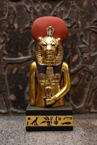 Sekhmet Statue - Egyptian Goddess of War, Gold Leaf Replica - صورة إضافية 10