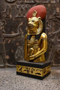 Sekhmet Statue - Egyptian Goddess of War, Gold Leaf Replica - صورة إضافية 4