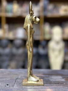 Sekhmet Statue – Egyptian Goddess of War, Gold Leaf Replica - صورة إضافية 4