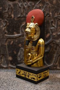 Sekhmet Statue - Egyptian Goddess of War, Gold Leaf Replica - صورة إضافية 5