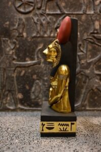Sekhmet Statue - Egyptian Goddess of War, Gold Leaf Replica - صورة إضافية 6