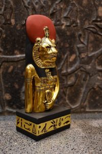Sekhmet Statue - Egyptian Goddess of War, Gold Leaf Replica - صورة إضافية 8