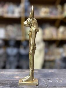 Sekhmet Statue – Egyptian Goddess of War, Gold Leaf Replica - صورة إضافية 8