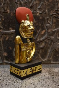 Sekhmet Statue - Egyptian Goddess of War, Gold Leaf Replica - صورة إضافية 9