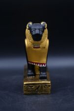 Gold Leaf Sekhmet Stone Statue