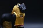Gold Leaf Sekhmet Stone Statue