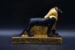 Gold Leaf Sekhmet Stone Statue