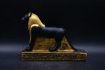 Gold Leaf Sekhmet Stone Statue