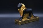 Gold Leaf Sekhmet Stone Statue