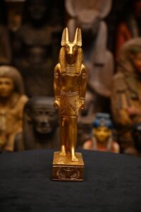 Seth-Amazing statue for Set/the god of the desert and storms-ancient Egyptian religion- Egyptian deities--gods sculpture - صورة إضافية 3