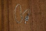 Silver Ankh Scarab Pendant