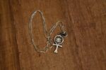 Silver Ankh Scarab Pendant