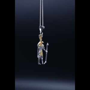 Silver Seth God Amulet