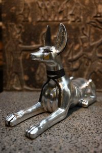 Silver Leaf Anubis Statue – Egyptian God of Mummification, Replica - صورة إضافية 7