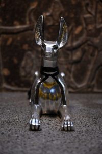 Silver Leaf Anubis Statue – Egyptian God of Mummification, Replica - صورة إضافية 9