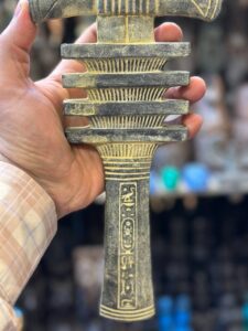 Stone Ankh – Egyptian Key of Life Sculpture - صورة إضافية 6