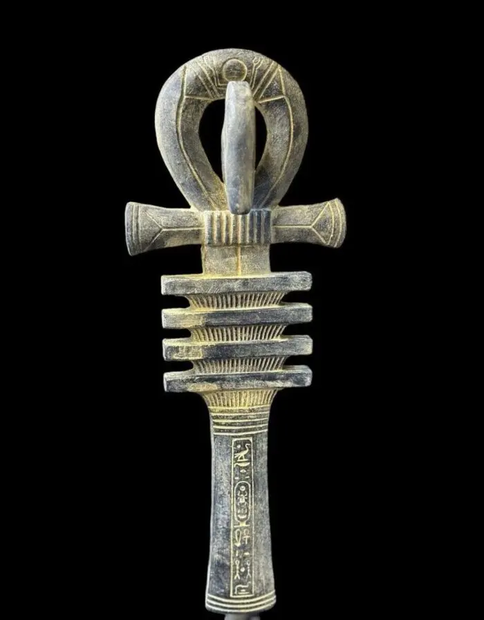stone-ankh-egyptian-key-of-life-sculpture Stone Ankh – Egyptian Key of Life Sculpture - Image 1