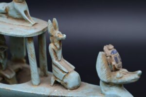 Anubis Boat Statue