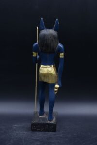 Painted Anubis Statue