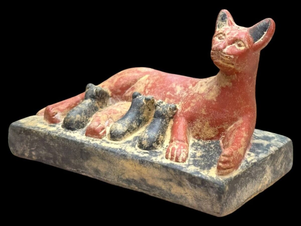 Stone Egyptian Cat Goddess Bastet Statue - Replica Egyptian Cat Goddess Bastet Statue
