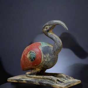 Stone Sacred Ibis Statue, Egyptian God Thoth Sculpture (15 cm) - صورة إضافية 2