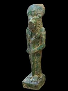 Green Sekhmet Statue