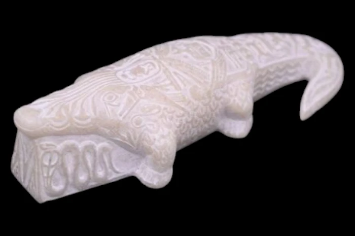 Stone Sobek Statue, Ancient Egyptian God Sculpture