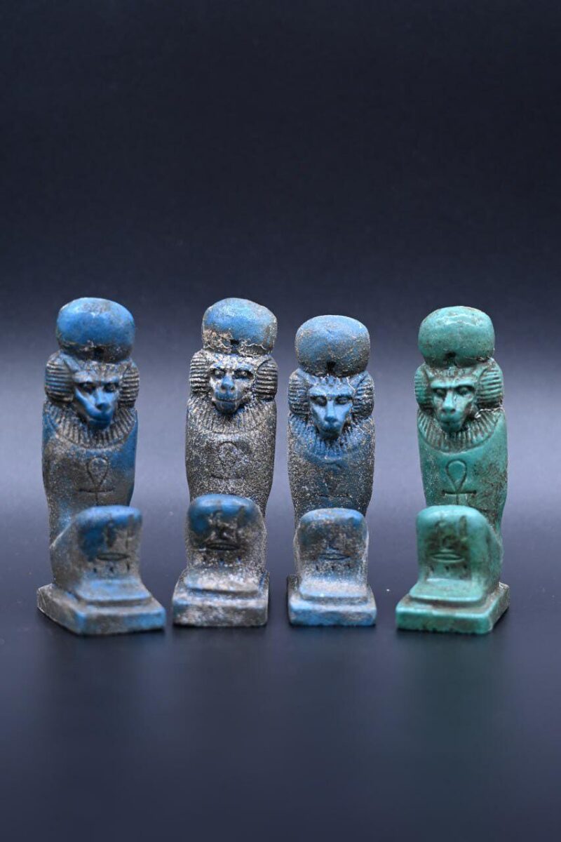 Stone Thoth Statue, Baboon Shape, Egyptian Decor Thoth Stone Statue