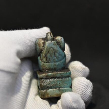 Thoth Baboon Faience Amulet