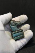 Thoth Baboon Faience Amulet