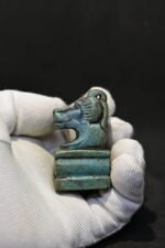 Thoth Baboon Faience Amulet
