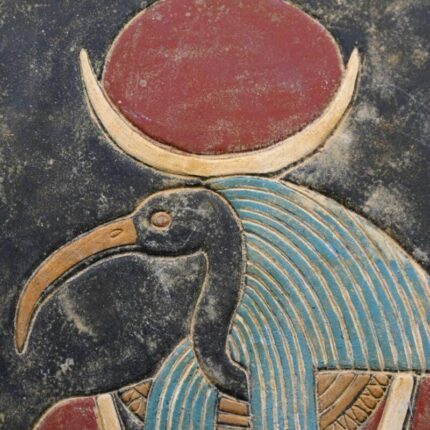 Thoth Relief: Egyptian Stone Replica - صورة إضافية 2