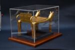 Tutankhamun lions bad-replica museum piece-ancient Egyptian religion,mythology-sculpture Egyptian antiquities-made in Egypt
