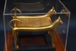 Tutankhamun lions bad-replica museum piece-ancient Egyptian religion,mythology-sculpture Egyptian antiquities-made in Egypt