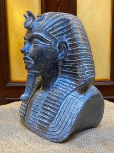 Tutankhamun Statue: Egyptian Pharaoh Stone Decor - صورة إضافية 5